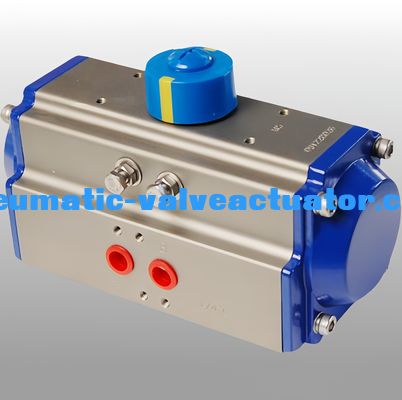 Funcionamiento suave Pneumático Rack y actuador de piñón para válvulas de bola Cuerpo de aleación de aluminio